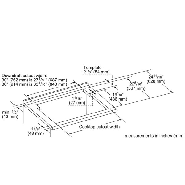 Bosch 800 Series Down Draft Range Hood & Reviews Wayfair